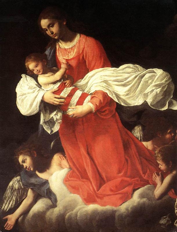 BAGLIONE, Giovanni The Virgin and the Child with Angels Sweden oil painting art